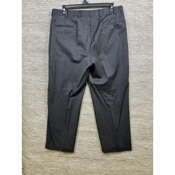 Brooks Brothers Suit Mens 44R/W39 Gray Pinstripe Wool 2 Piece Jacket Pants - Picture 16 of 16